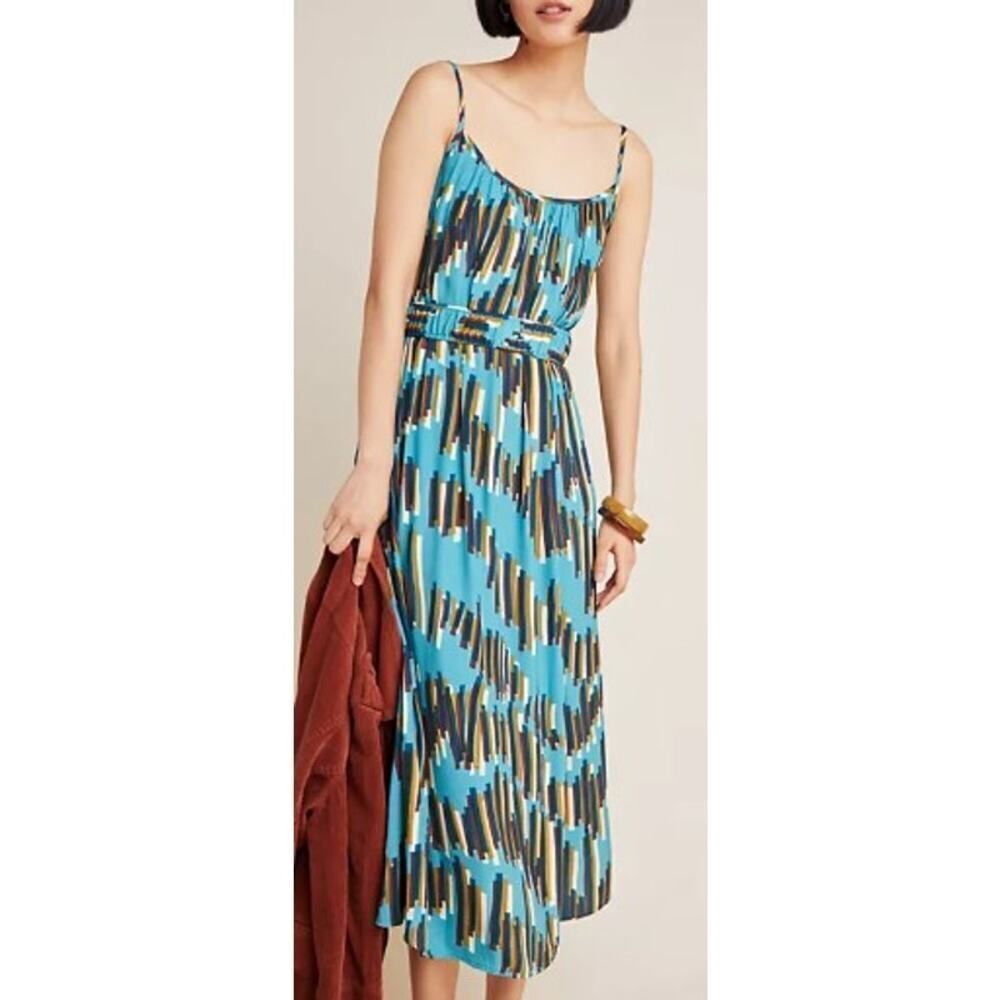 Anthropologie Corey Lynn Calter Carreaux Midi Dress Sz. M